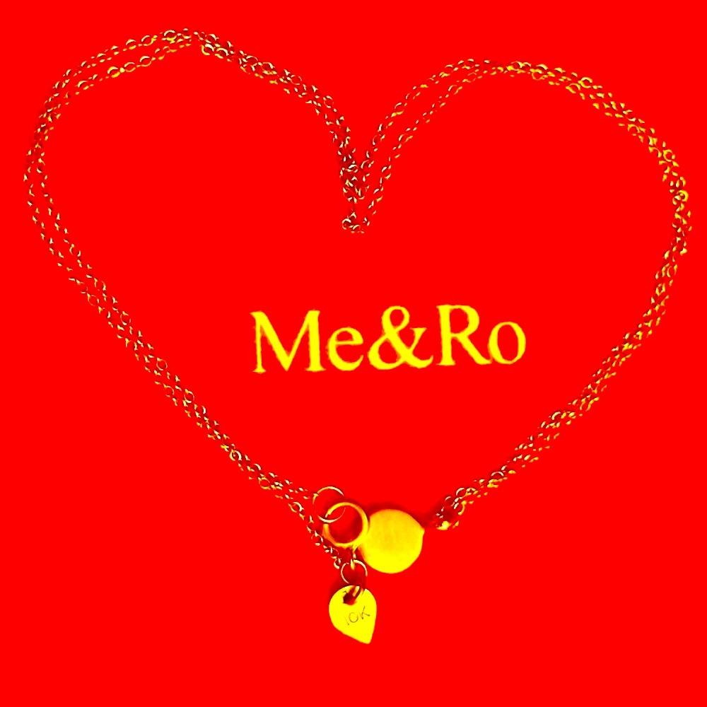 WOW POSHMARK - Authentic Me & Ro 10K Gold Engraved Reversible Pendant 10K Chain - Picture 9 of 16